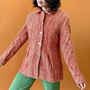 Vintage Silk Pea Coat